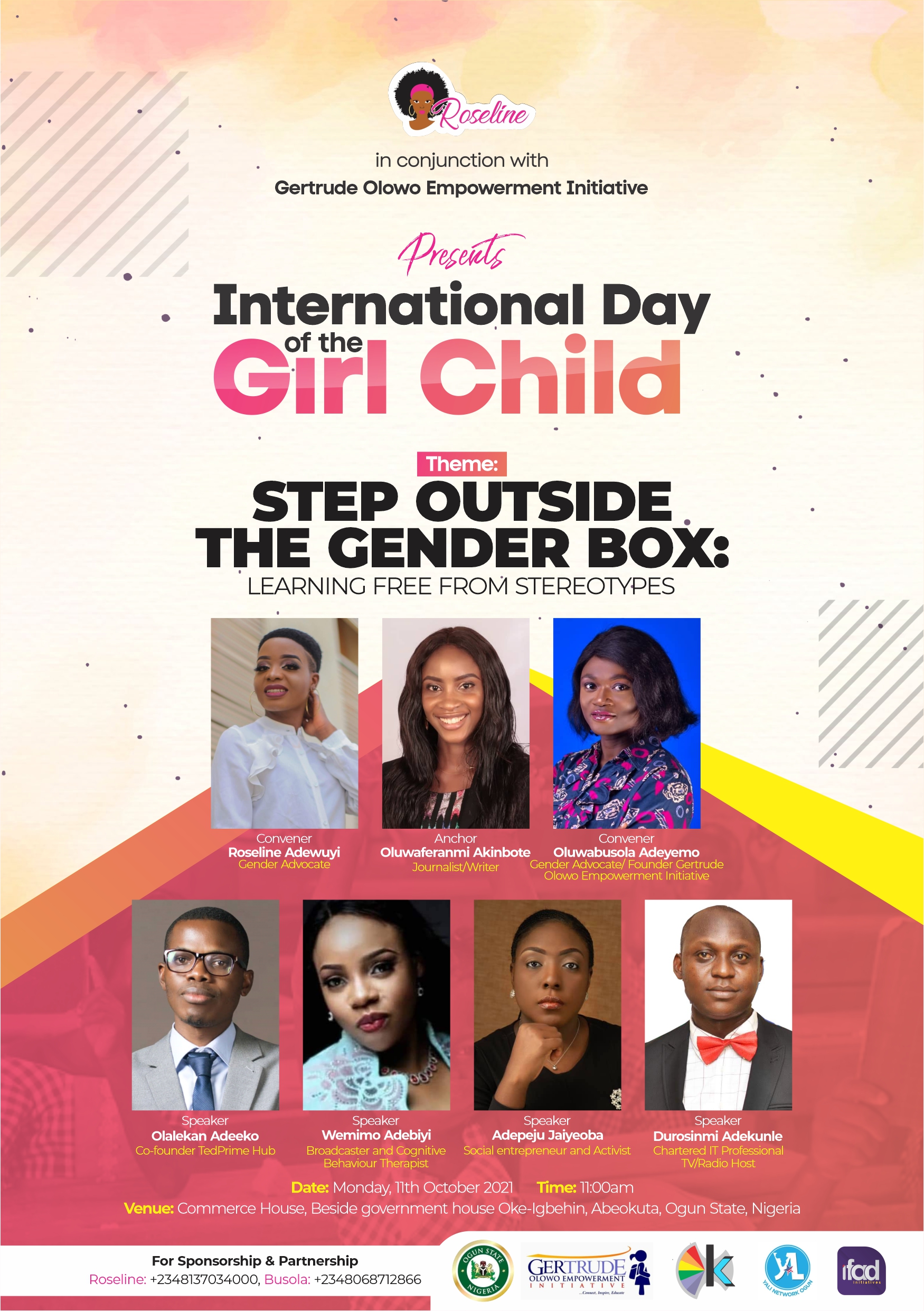International Day of the Girl Child 10 Day Countdown 2021!
